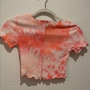 tie dye crop top